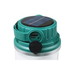 Соларна къмпинг лампа Husky Solla зелена с USB-C и Powerbank